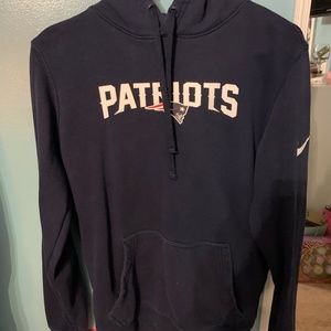 NFL Hoodie- Patriots Name and Logo